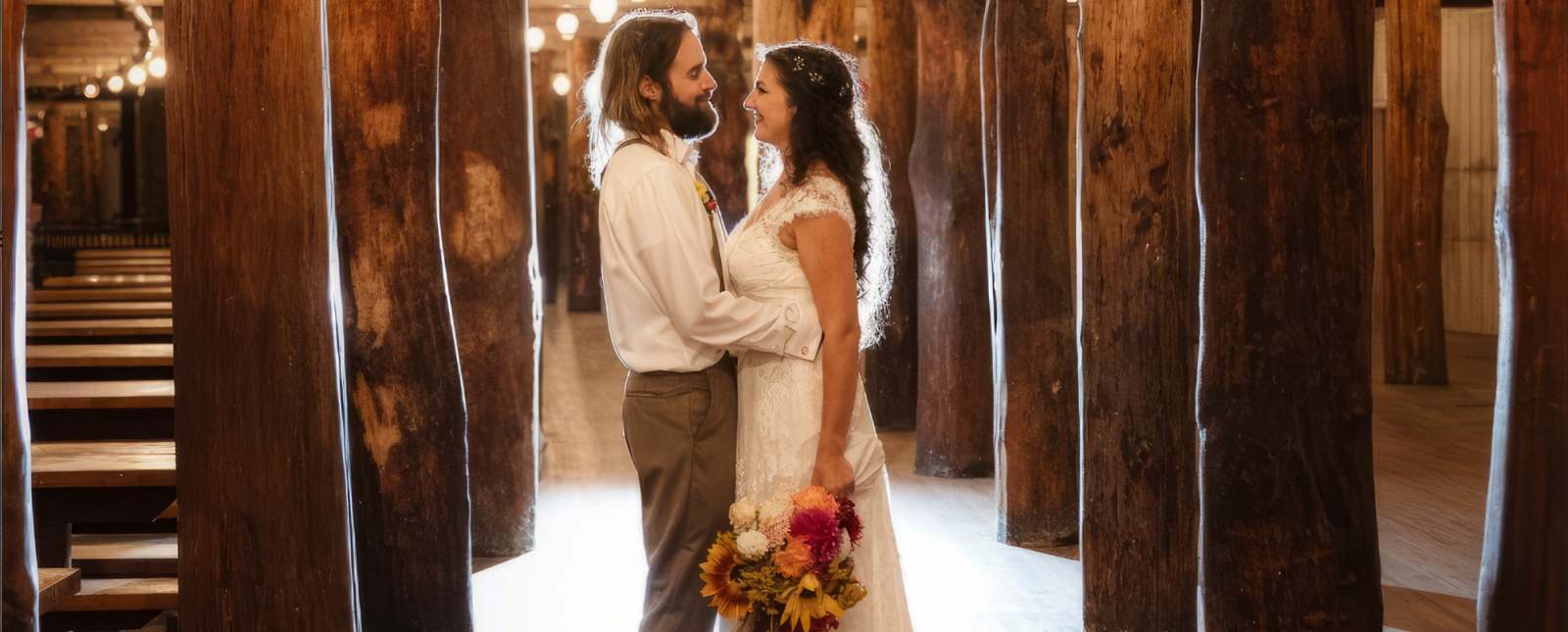 Boda dentro del pabellón del Parque Estatal Rocky Neck (Instagram@sarasphotography_weddings)