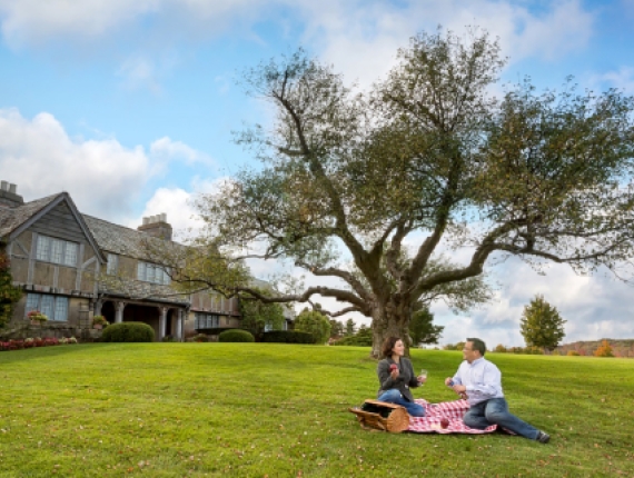 Par hacer un picnic frente al Parque Estatal Topsmead, Litchfield